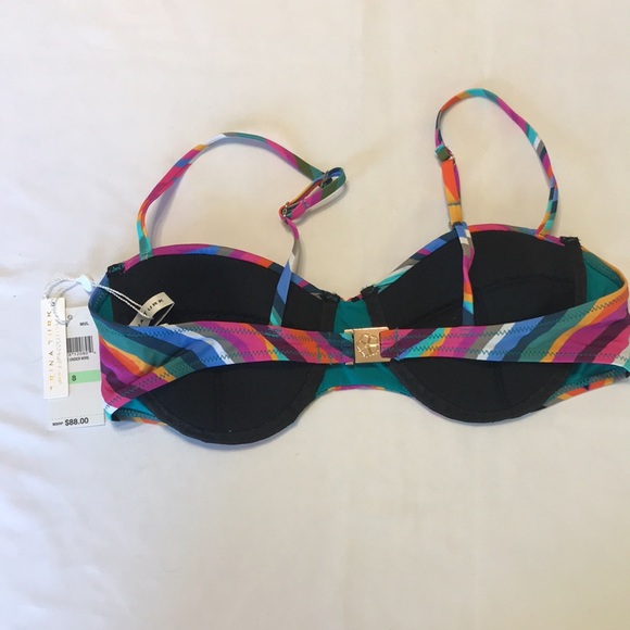 Trina Turk Louvre Underwire Bra Bikini Top Sizes 6 and 10 TOP ONLY - Picture 5 of 9